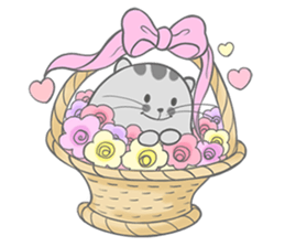 Happy cat Dudu Ver.2-Unrequited love sticker #10188382