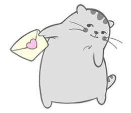 Happy cat Dudu Ver.2-Unrequited love sticker #10188383