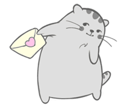 Happy cat Dudu Ver.2-Unrequited love sticker #10188383