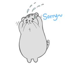 Happy cat Dudu Ver.2-Unrequited love sticker #10188388