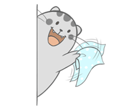 Happy cat Dudu Ver.2-Unrequited love sticker #10188389