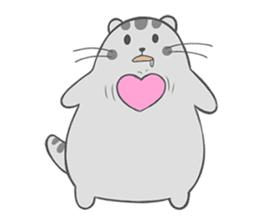 Happy cat Dudu Ver.2-Unrequited love sticker #10188392