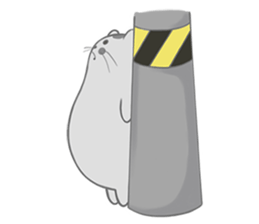 Happy cat Dudu Ver.2-Unrequited love sticker #10188394