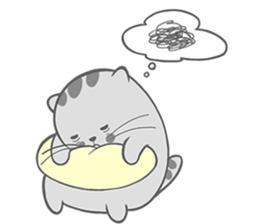 Happy cat Dudu Ver.2-Unrequited love sticker #10188396