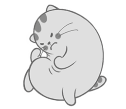 Happy cat Dudu Ver.2-Unrequited love sticker #10188398