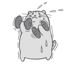 Happy cat Dudu Ver.2-Unrequited love sticker #10188399