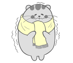 Happy cat Dudu Ver.2-Unrequited love sticker #10188401