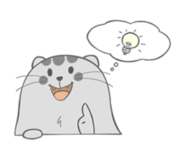 Happy cat Dudu Ver.2-Unrequited love sticker #10188408