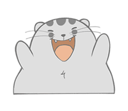 Happy cat Dudu Ver.2-Unrequited love sticker #10188413