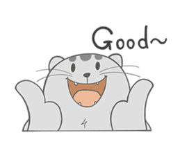 Happy cat Dudu Ver.2-Unrequited love sticker #10188415