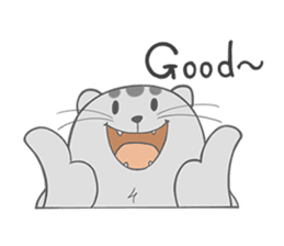 Happy cat Dudu Ver.2-Unrequited love sticker #10188415
