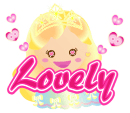 Cheerful Princess sticker #10188952