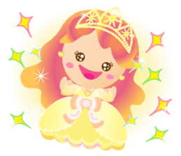 Cheerful Princess sticker #10188953
