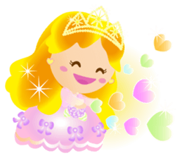 Cheerful Princess sticker #10188974