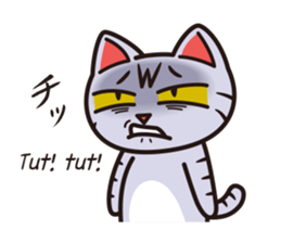 Sue of a tabby cat 2 sticker #10189137