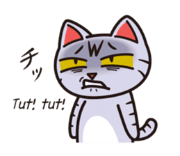 Sue of a tabby cat 2 sticker #10189137