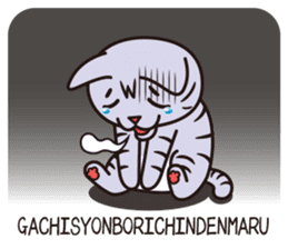 Sue of a tabby cat 2 sticker #10189147