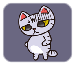 Sue of a tabby cat 2 sticker #10189148