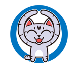 Sue of a tabby cat 2 sticker #10189150