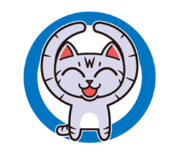 Sue of a tabby cat 2 sticker #10189150