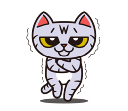 Sue of a tabby cat 2 sticker #10189152