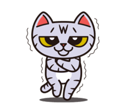 Sue of a tabby cat 2 sticker #10189152