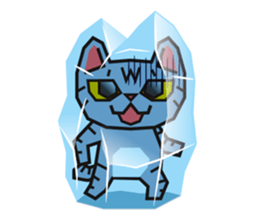 Sue of a tabby cat 2 sticker #10189153