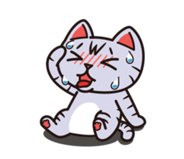 Sue of a tabby cat 2 sticker #10189154