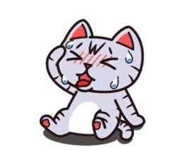 Sue of a tabby cat 2 sticker #10189154