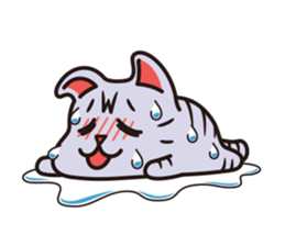 Sue of a tabby cat 2 sticker #10189155