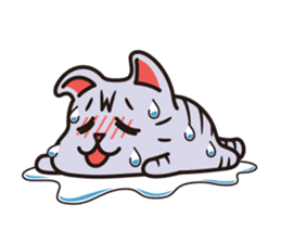 Sue of a tabby cat 2 sticker #10189155