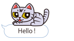 Sue of a tabby cat 2 sticker #10189157