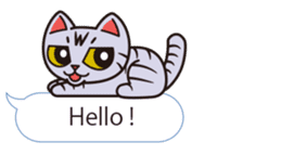 Sue of a tabby cat 2 sticker #10189157