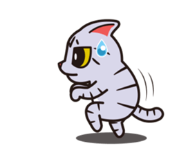 Sue of a tabby cat 2 sticker #10189164