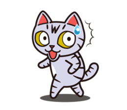 Sue of a tabby cat 2 sticker #10189165