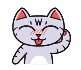 Sue of a tabby cat 2 sticker #10189167