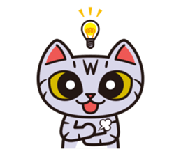 Sue of a tabby cat 2 sticker #10189169