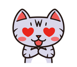 Sue of a tabby cat 2 sticker #10189170