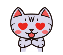 Sue of a tabby cat 2 sticker #10189170