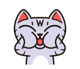 Sue of a tabby cat 2 sticker #10189171