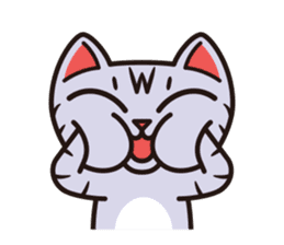 Sue of a tabby cat 2 sticker #10189171