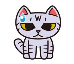 Sue of a tabby cat 2 sticker #10189172