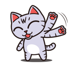 Sue of a tabby cat 2 sticker #10189175