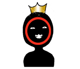 Black king sticker #10189200
