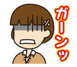 Cute high-school girls sticker #10190139