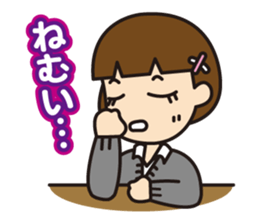 Cute high-school girls sticker #10190151