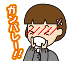 Cute high-school girls sticker #10190165