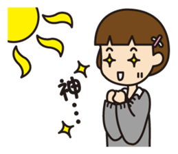 Cute high-school girls sticker #10190168