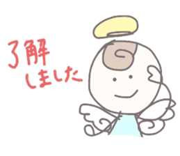 the kind angel & the mean devil sticker #10190858