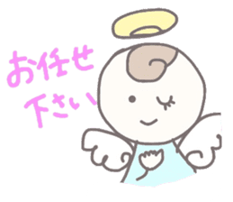 the kind angel & the mean devil sticker #10190874